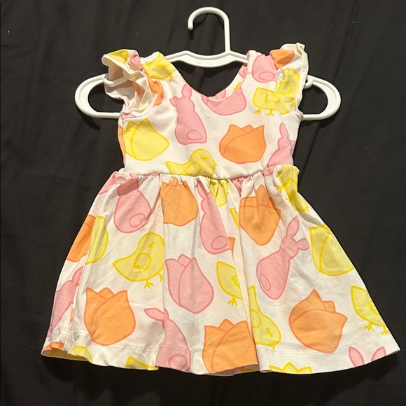 Charming Kids Dress with Floral and Bird Design - Picture 1 of 3